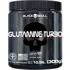 Glutamina Turbo 300g Black Skull