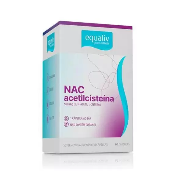 Read more about the article NAC ACETILCISTEÍNA – 60 CÁPSULAS EQUALIV
